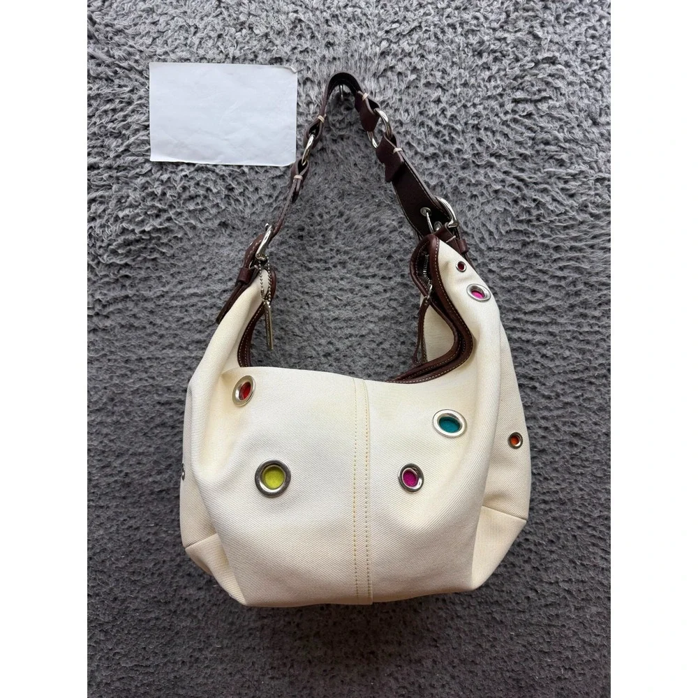 Vintage Y2k Coach Women's Butterfly Canvas Soho Hobo Bag 4992 Limited Edition